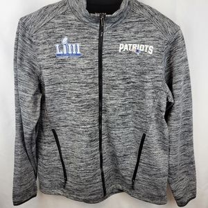 New England Patriots Super Bowl LIII Full Zip Jacket Sweathirt Brady Gronk L